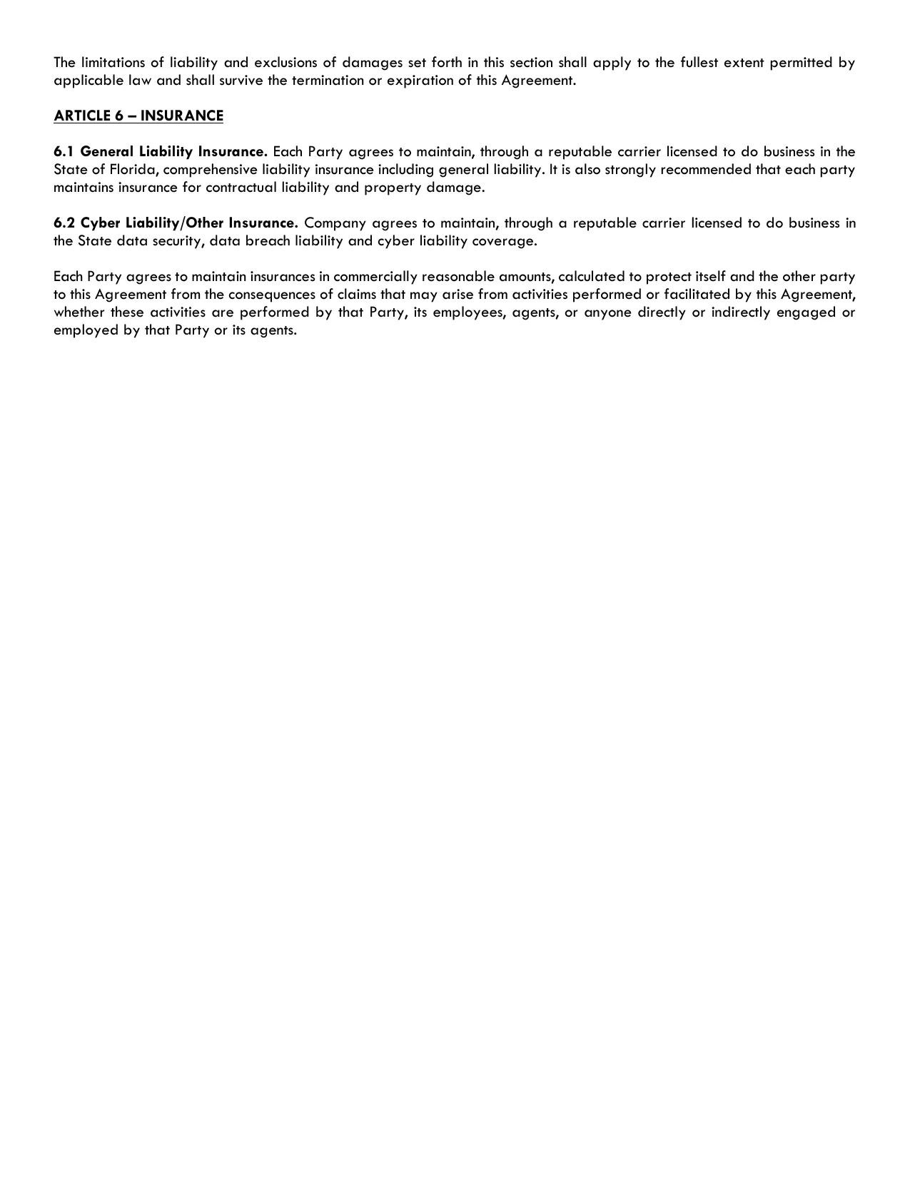 Master Service Agreement, page 5 of 11